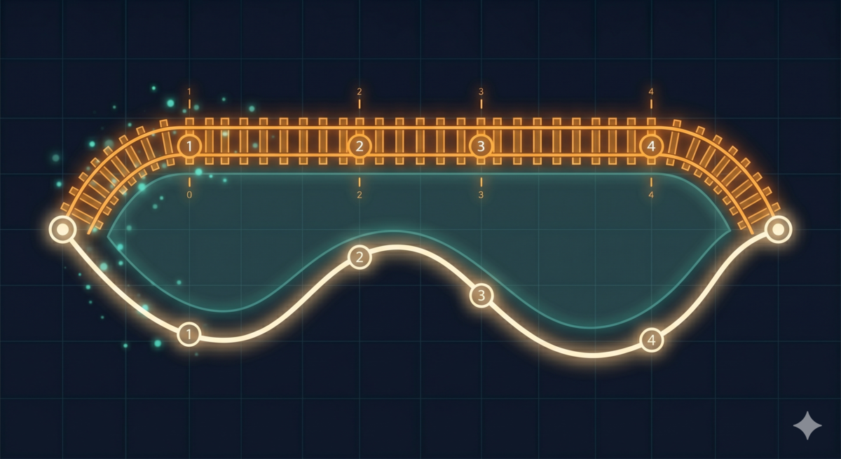 Fixed track vs free reasoning: two paths through the same nodes