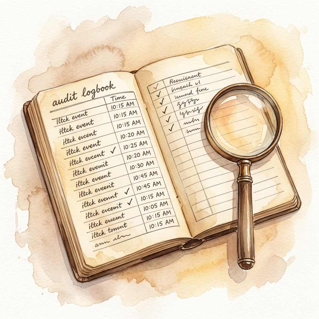 Audit log: Every interception is recorded